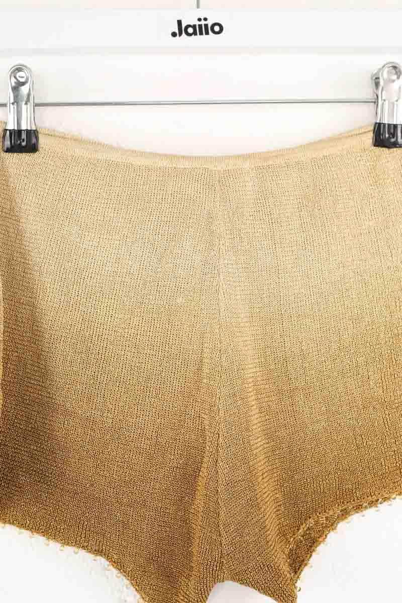 Mini short Mugler Doré en Viscose