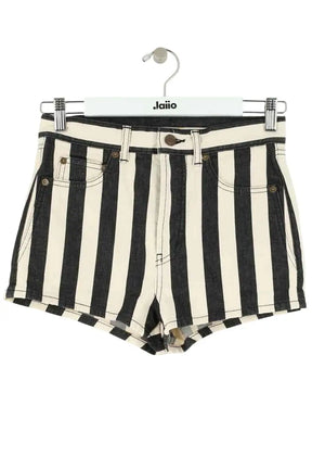 Mini short Saint Laurent Blanc en Coton, taille S - Seconde Main