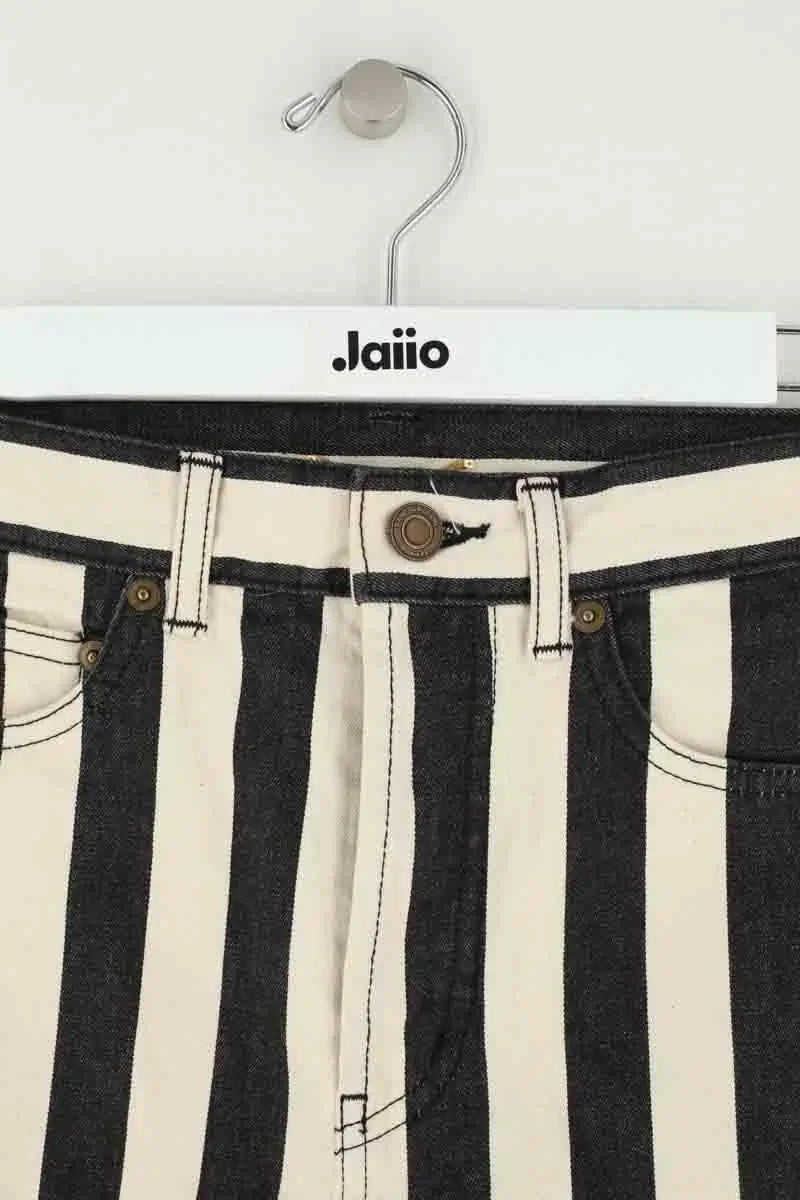 Mini short Saint Laurent Blanc en Coton