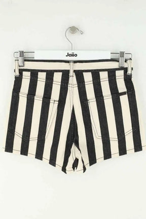 Mini short Saint Laurent Blanc en Coton