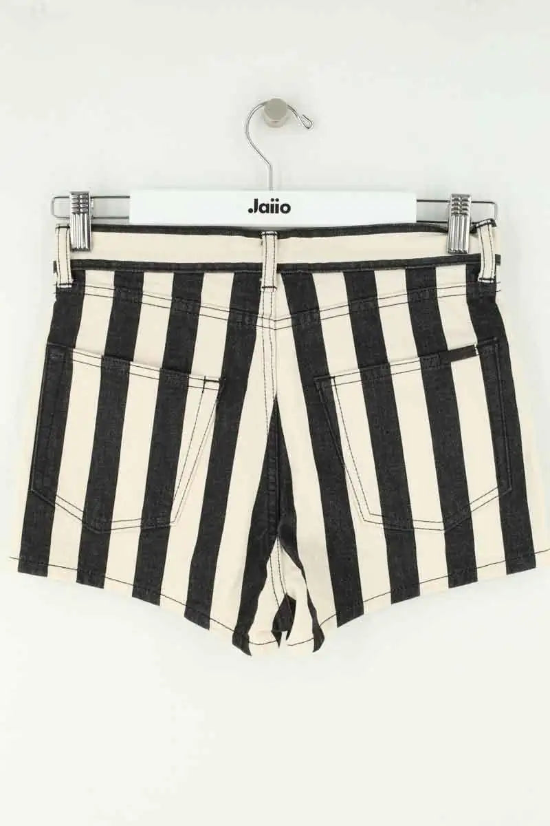 Mini short Saint Laurent Blanc en Coton