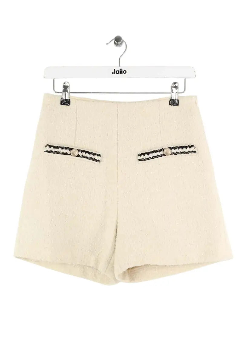 Mini short Sandro Beige en Laine, taille M - Seconde Main