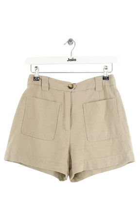 Mini short Sandro Beige en Lin, taille S - Seconde Main