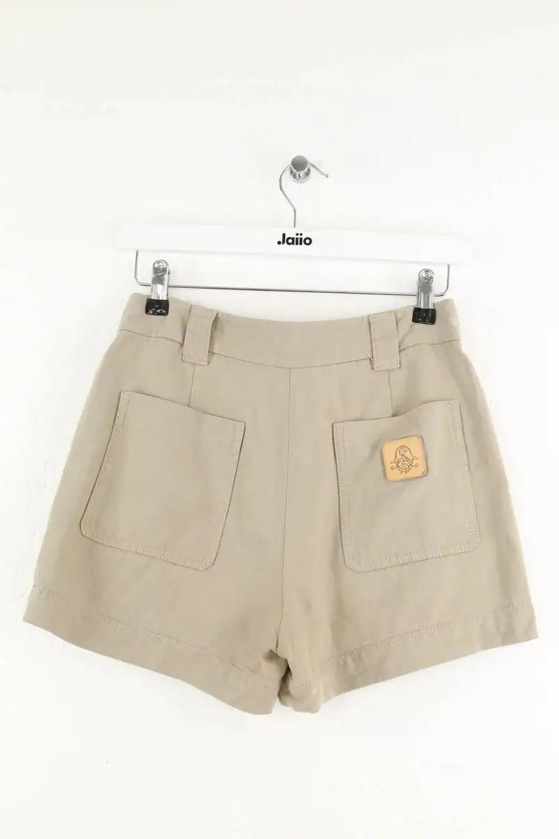 Mini short Sandro Beige en Lin