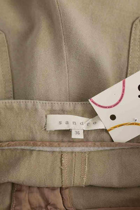 Mini short Sandro Beige en Lin