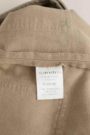 Mini short Sandro Beige en Lin