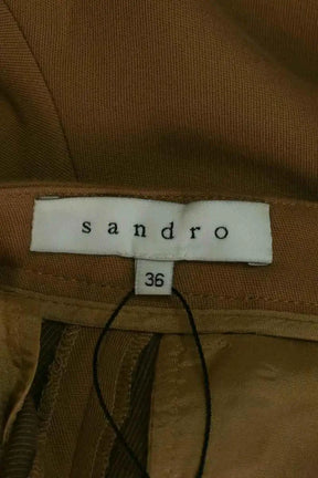 Mini short Sandro Camel en Coton