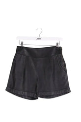 Mini short Sandro Noir en Cuir, taille S - Seconde Main