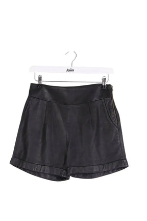 Mini short Sandro Noir en Cuir, taille S - Seconde Main