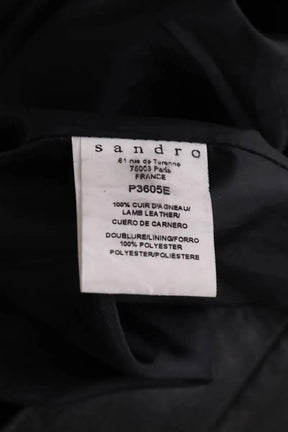 Mini short Sandro Noir en Cuir