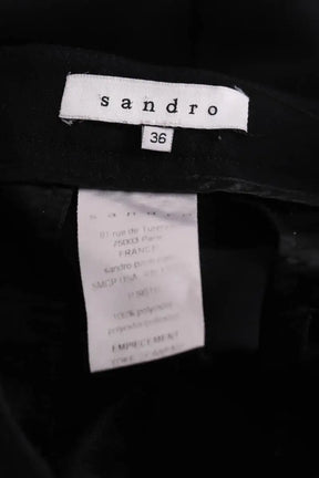 Mini short Sandro Noir en Synthétique