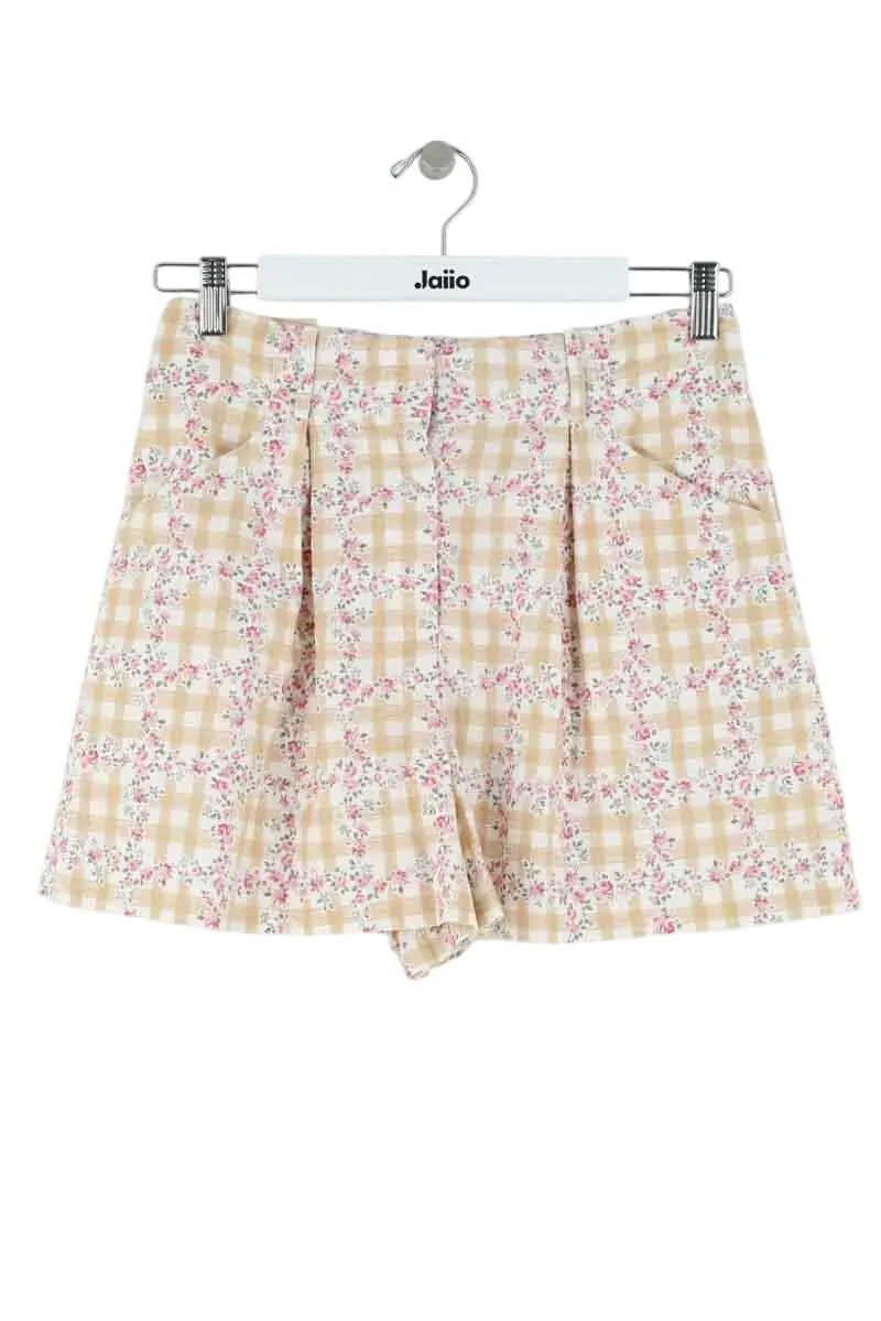 Mini short Sézane Beige en Lin, taille S - Seconde Main