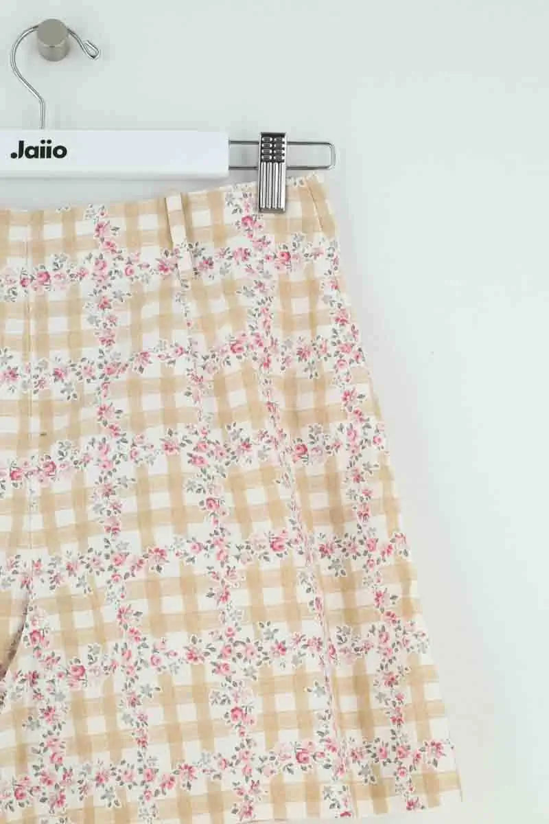 Mini short Sézane Beige en Lin