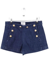 Mini short Sézane Bleu en Coton, taille S - Seconde Main