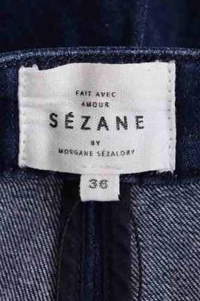Mini short Sézane Bleu en Coton