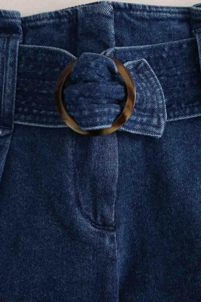 Mini short Sézane Bleu en Coton