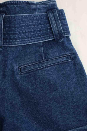 Mini short Sézane Bleu en Coton