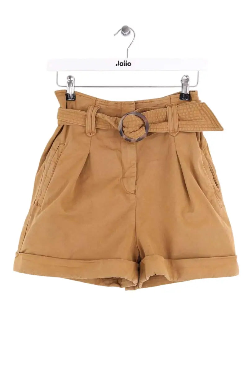 Mini short Sézane Camel en Coton, taille S - Seconde Main