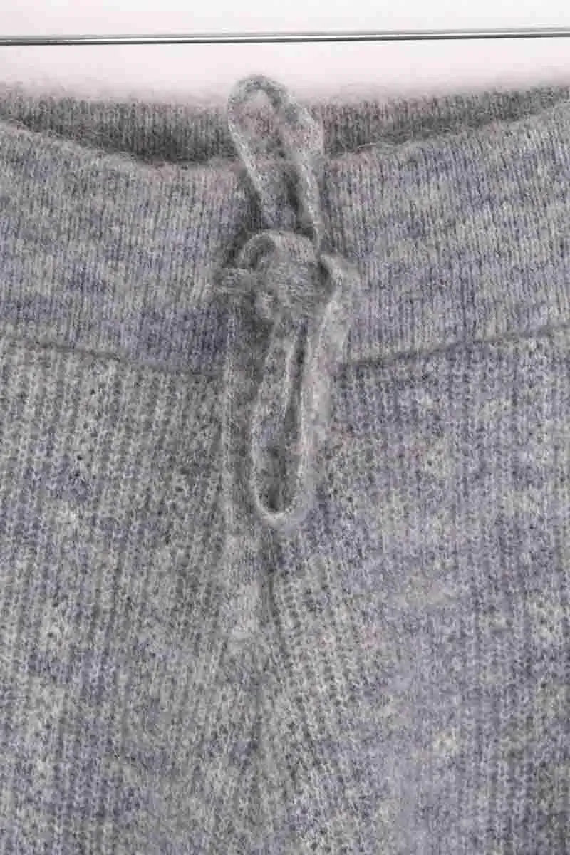 Mini short Sézane Gris en Laine