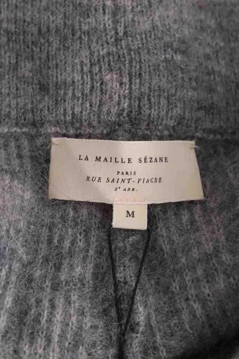 Mini short Sézane Gris en Laine