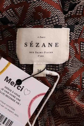 Mini short Sézane Marron en Coton