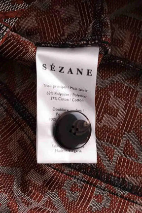 Mini short Sézane Marron en Coton