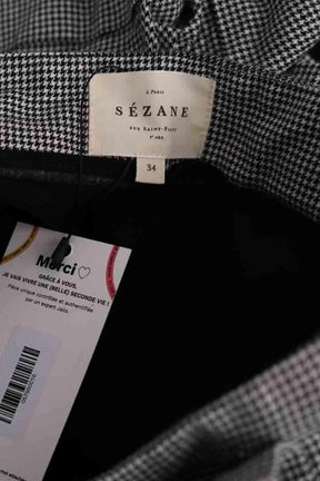Mini short Sézane Noir en Coton