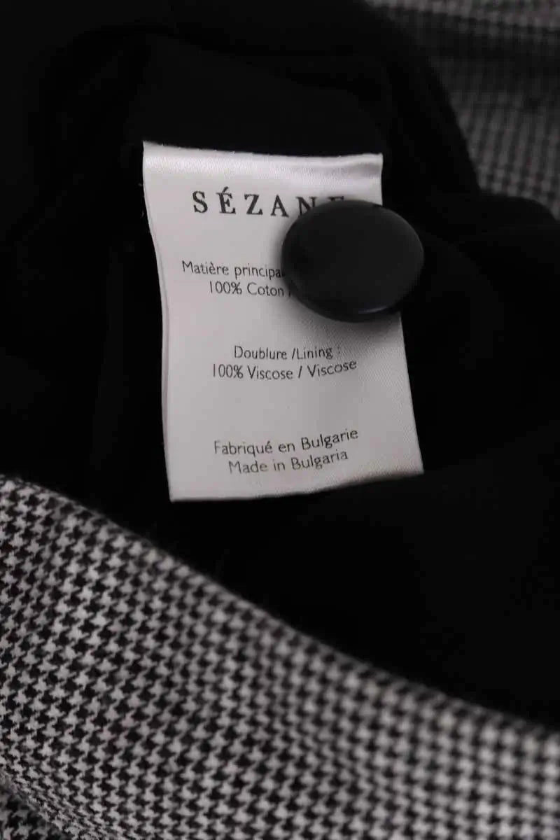 Mini short Sézane Noir en Coton