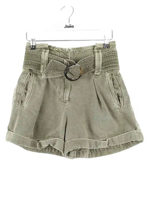 Mini short Sézane Vert en Coton, taille XS - Seconde Main