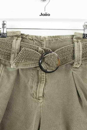 Mini short Sézane Vert en Coton