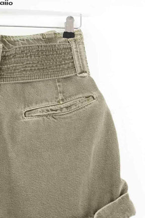 Mini short Sézane Vert en Coton