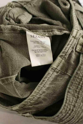 Mini short Sézane Vert en Coton