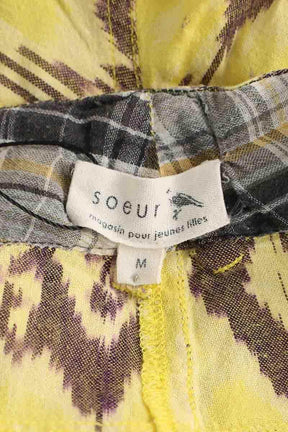 Mini short Soeur Jaune en Coton