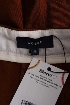 Mini short Soeur Marron en Coton