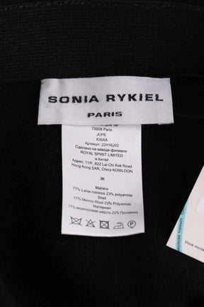 Mini short Sonia Rykiel Noir en Laine