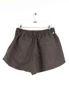 Mini short System Noir en Laine