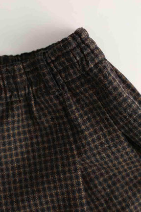 Mini short System Noir en Laine
