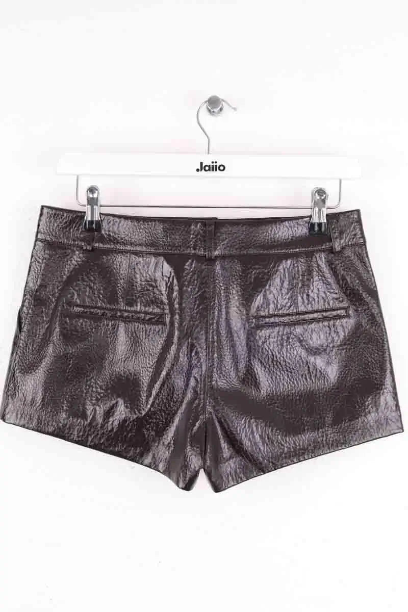 Mini short The Frankie Shop Marron en Synthétique