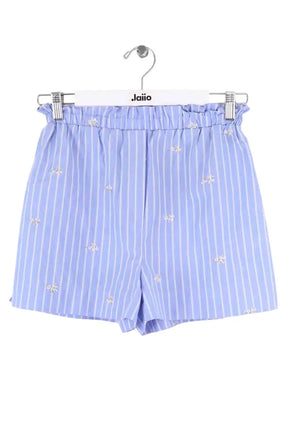 Mini short Tresse Bleu en Synthétique, taille XS - Seconde Main