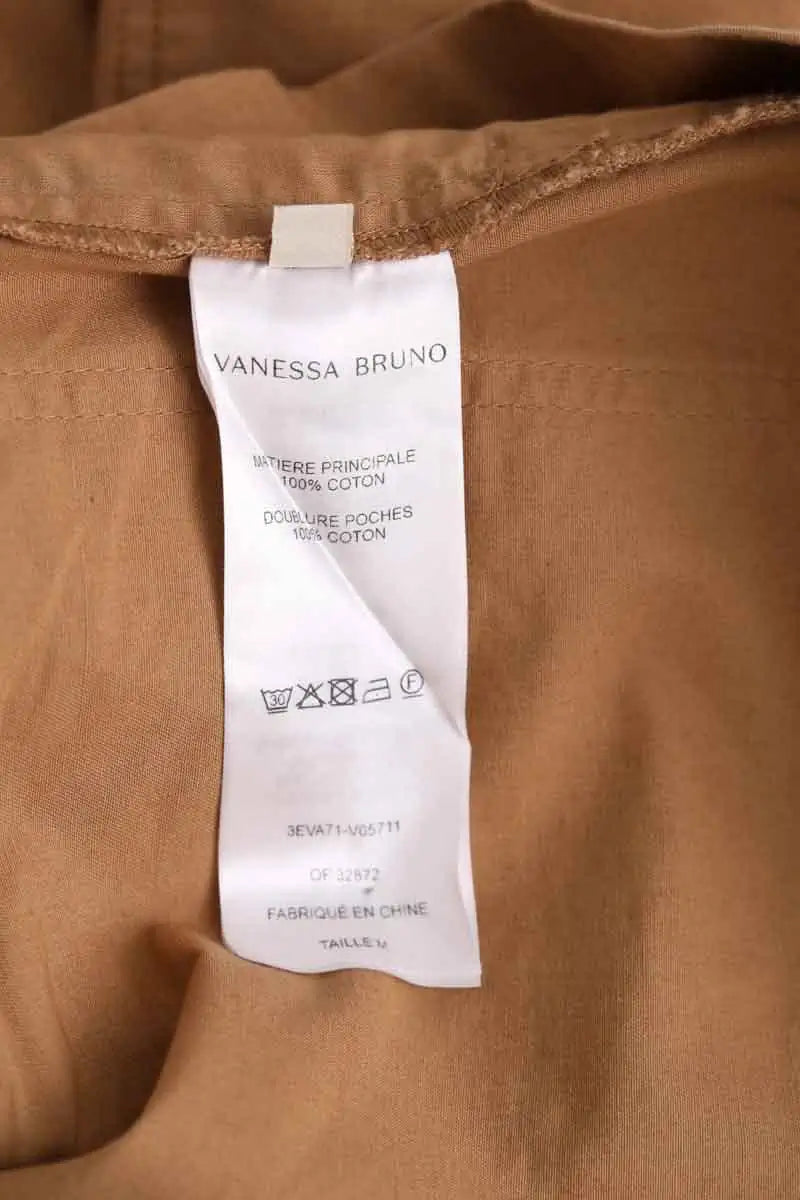 Mini short Vanessa Bruno Camel en Coton