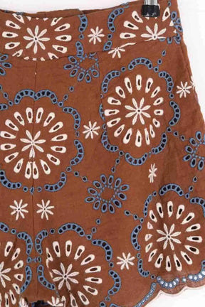 Mini short Veronica Beard Marron en Coton