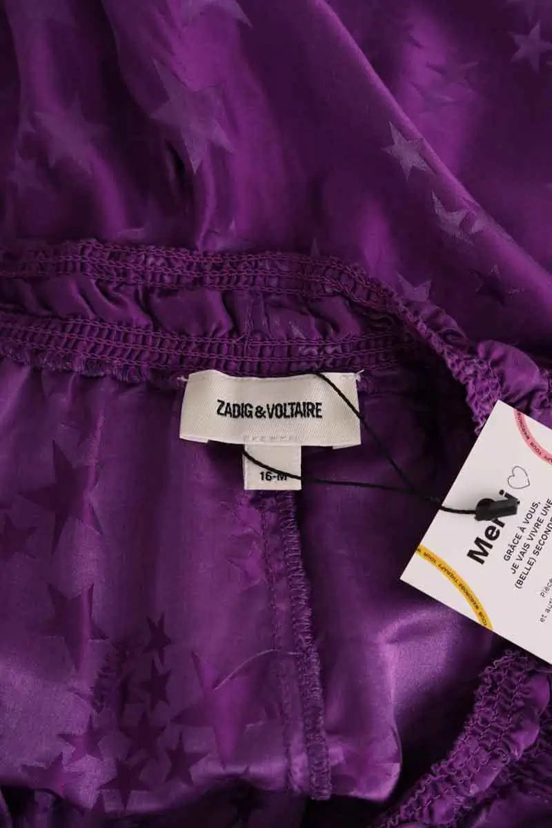 Mini short Zadig & Voltaire Nick Violet en Viscose