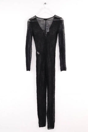 Combinaison Saint Laurent Noir en Coton