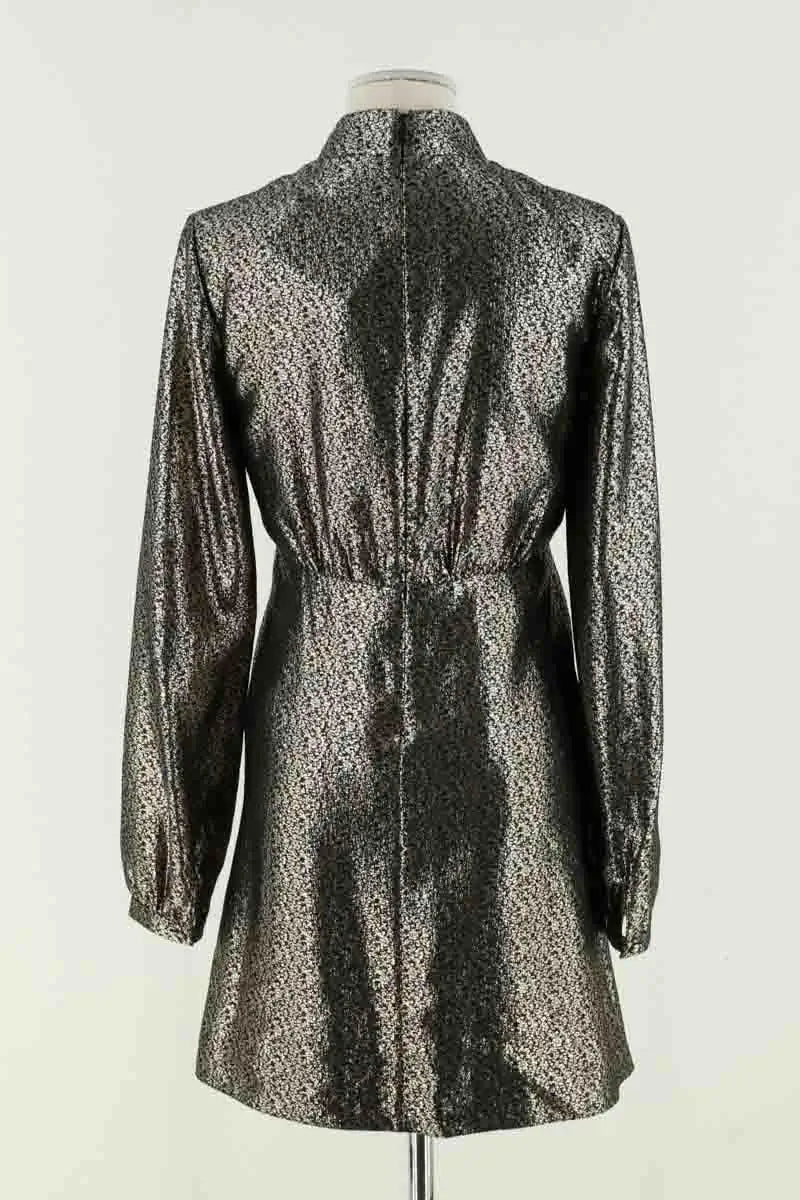 Robe Saint Laurent Doré en Viscose