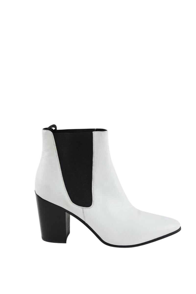 Boots Saint Laurent West Chelsea Blanc