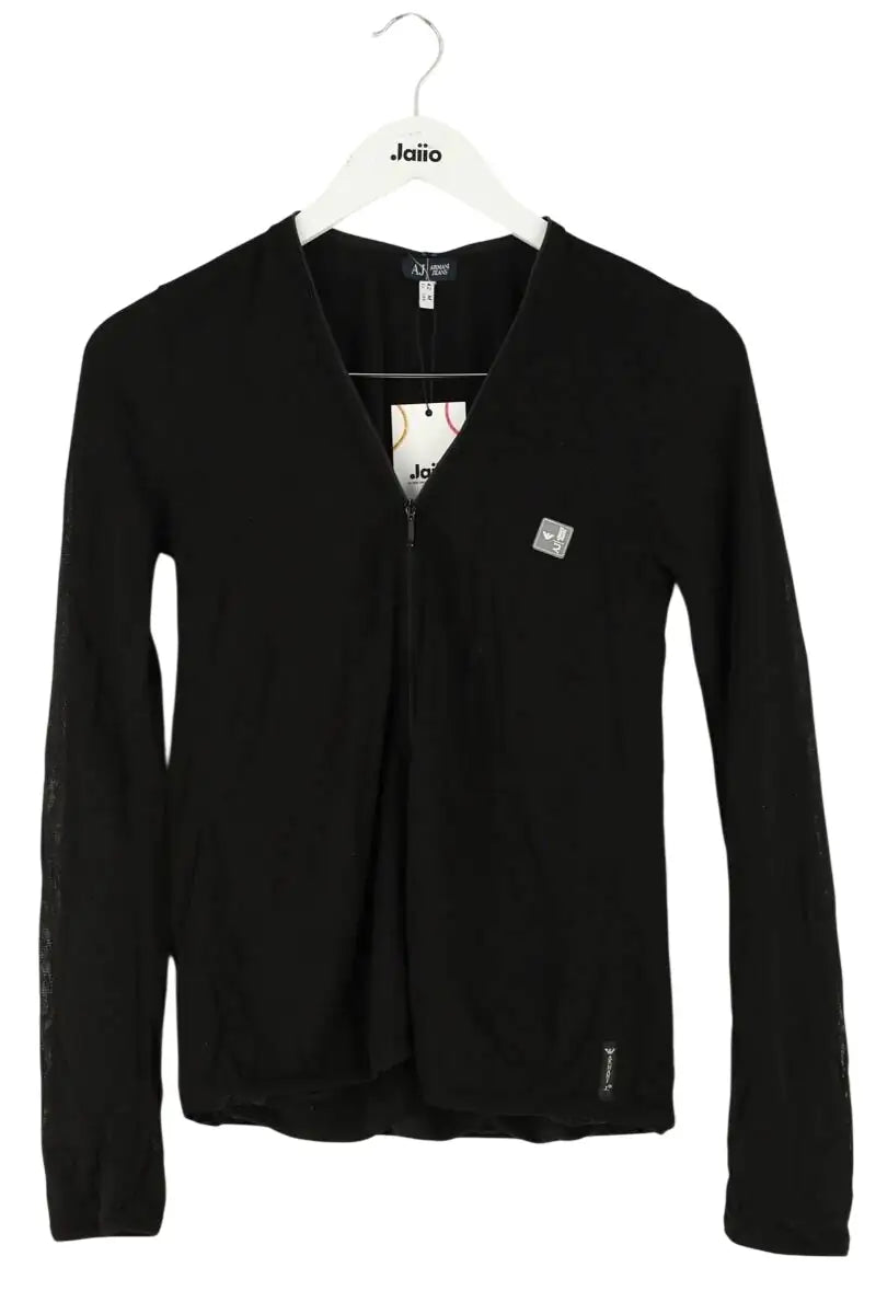 Pull Armani Jeans Noir en Synthétique, taille M - Seconde Main