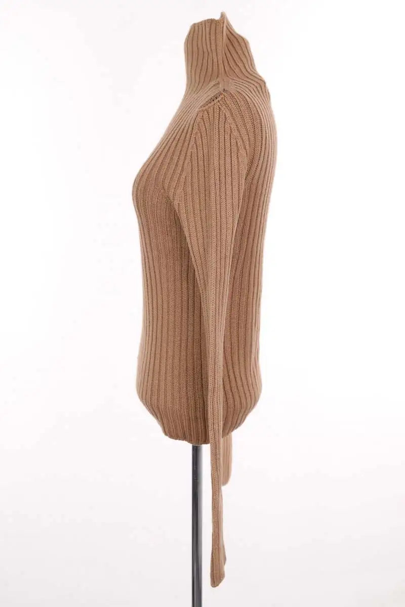 Pull Sportmax Camel en Laine
