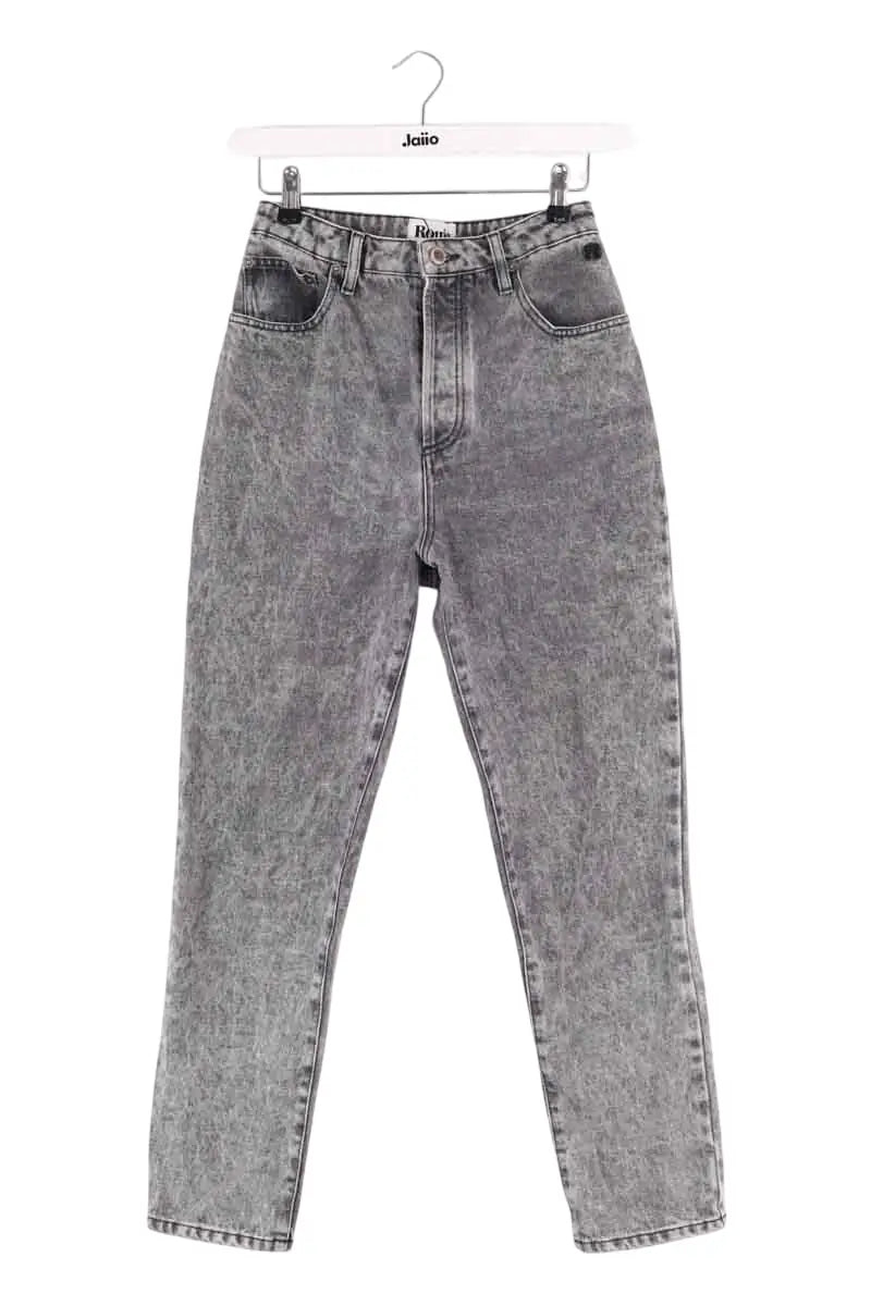 Jean droit Rouje Gris en Coton, taille S - Seconde Main