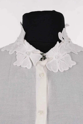Blouse Maje Blanc en Synthétique