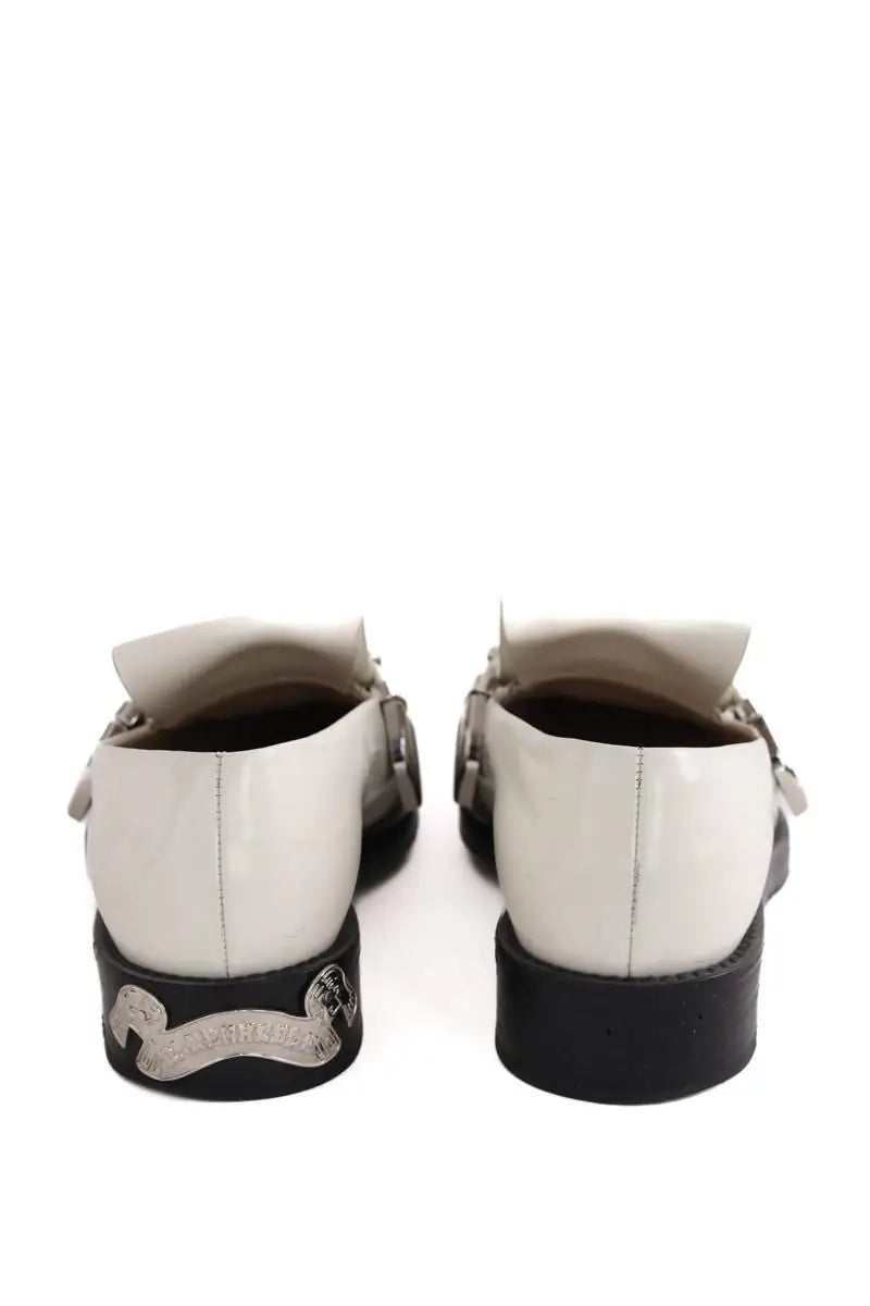 Mocassins BLUEMARBLE Brushed chaussons white Blanc en Cuir